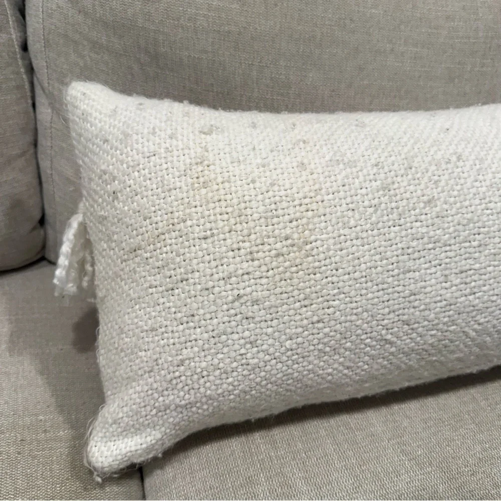 Hello Hydrangea Anthropologie Scalloped Knit Lumbar Throw Pillow